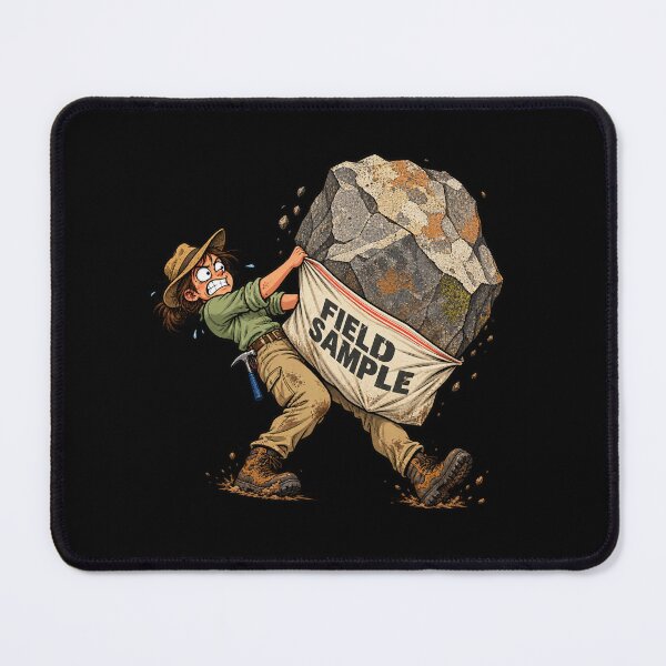 Item preview, Funny Geologist Field Sample Cartoon – Geology Fieldwork Humor designed and sold by Concrete Coffee Studio.