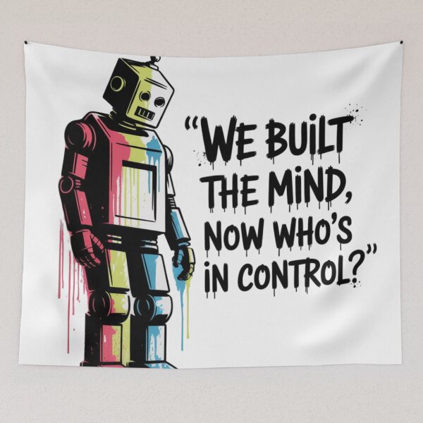 Item preview, Banksy AI - We built the mind, now who's in control? designed and sold by 123ks.