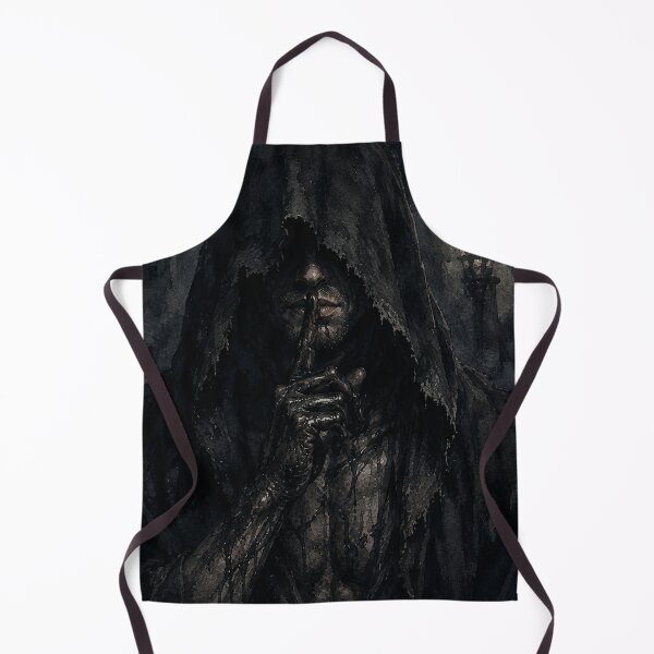 Item preview, The Silent Warden — Dark Gothic Hooded Man Watercolor designed and sold by GrabaHuk.