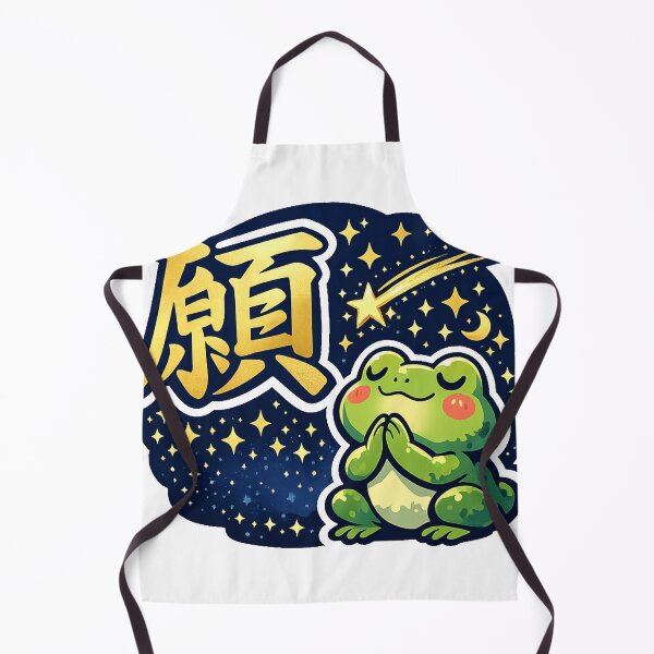 Item preview, Wish Kanji Frog – Kawaii Japanese Shooting Star designed and sold by kawaii animal store (in Japan).