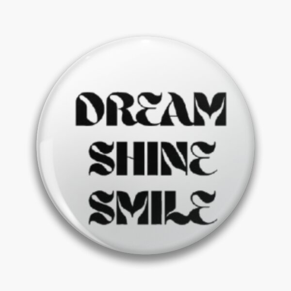 Item preview, Retro Wavy Motivational Quote - Dream Shine Smile Typography designed and sold by SMinimalist613.