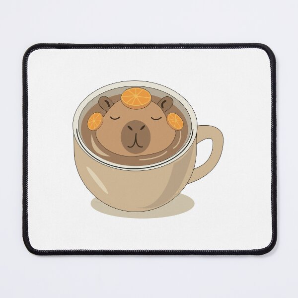 Item preview, Cute Capybara Relaxing in Coffee Cup designed and sold by TatinkaArtskill.