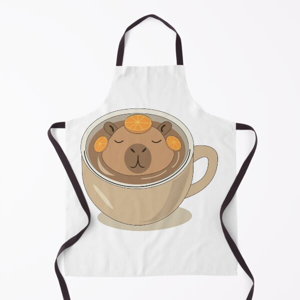 Item preview, Cute Capybara Relaxing in Coffee Cup designed and sold by TatinkaArtskill.