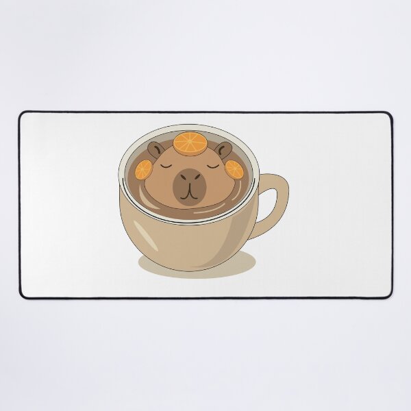 Item preview, Cute Capybara Relaxing in Coffee Cup designed and sold by TatinkaArtskill.