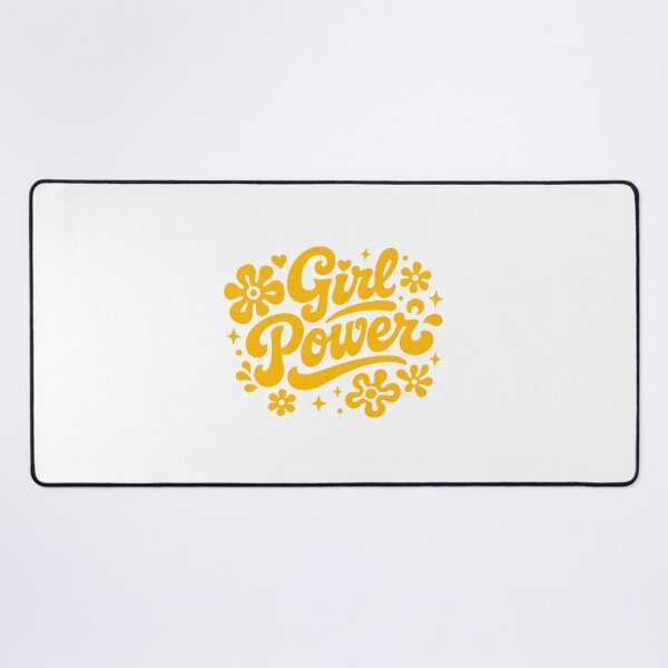 Item preview, Retro Girl Power Groovy Yellow Typography designed and sold by cutepid.