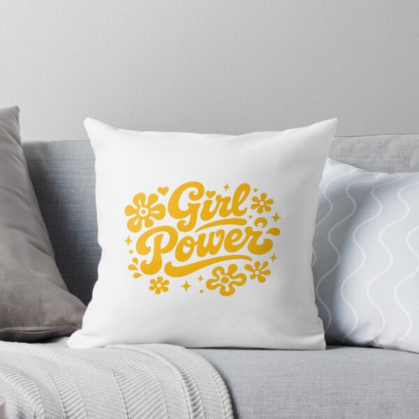 Item preview, Retro Girl Power Groovy Yellow Typography designed and sold by cutepid.