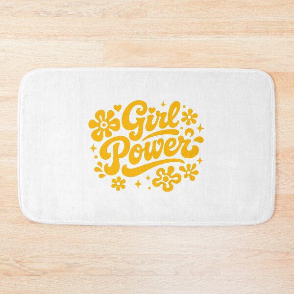 Item preview, Retro Girl Power Groovy Yellow Typography designed and sold by cutepid.