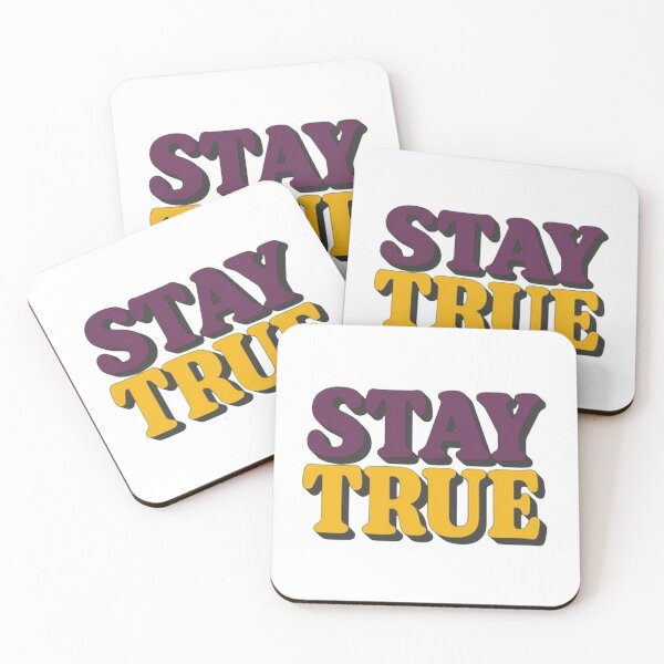 Item preview, Stay True Inspirational Typography T-Shirt Design designed and sold by FestivityFinds.