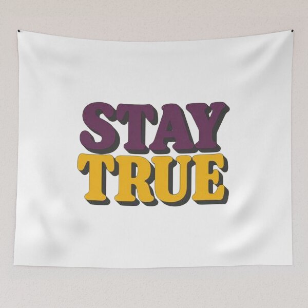 Item preview, Stay True Inspirational Typography T-Shirt Design designed and sold by FestivityFinds.