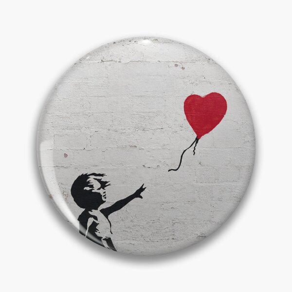 Item preview, Girl with Red Balloon – Vintage Stone Wall Graffiti designed and sold by LuluLeb.