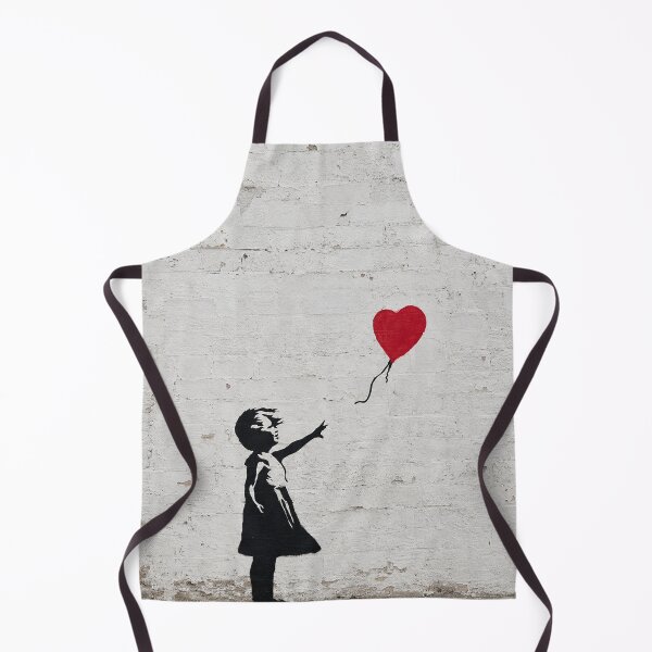 Item preview, Girl with Red Balloon – Vintage Stone Wall Graffiti designed and sold by LuluLeb.