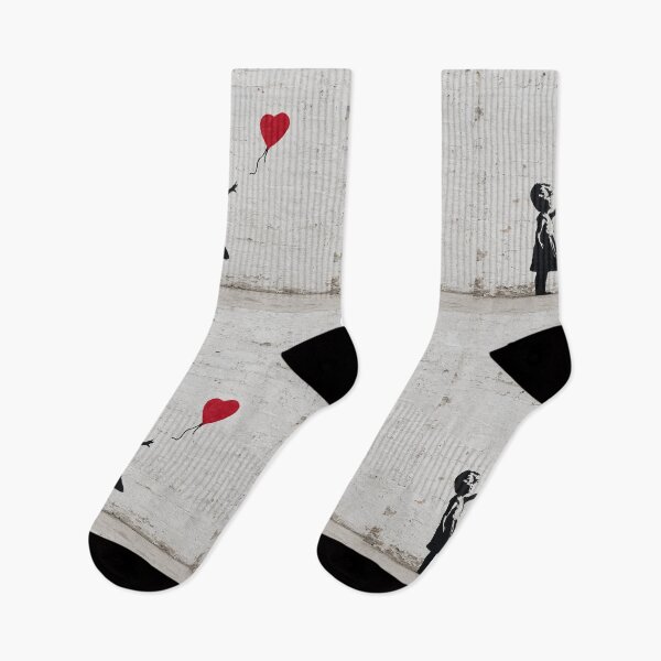 Item preview, Girl with Red Balloon – Vintage Stone Wall Graffiti designed and sold by LuluLeb.
