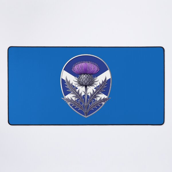 Item preview, Heraldic Purple Thistle and Saltire designed and sold by taiche.