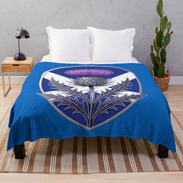 Item preview, Heraldic Purple Thistle and Saltire designed and sold by taiche.