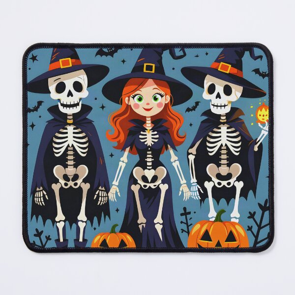 Item preview, Halloween Witch and Skeletons designed and sold by Sharon Schwalbe.