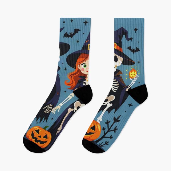 Item preview, Halloween Witch and Skeletons designed and sold by Sharon Schwalbe.