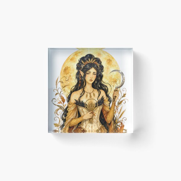 Item preview, Corn Moon – First Harvest Goddess of Lughnasadh designed and sold by Neely Stewart.
