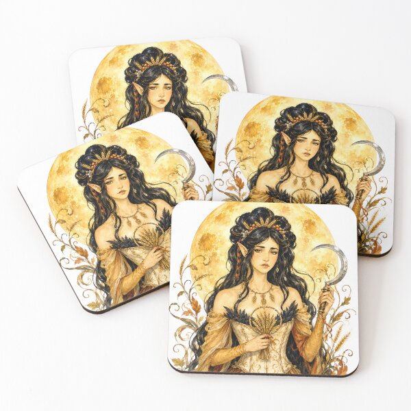 Item preview, Corn Moon – First Harvest Goddess of Lughnasadh designed and sold by Neely Stewart.