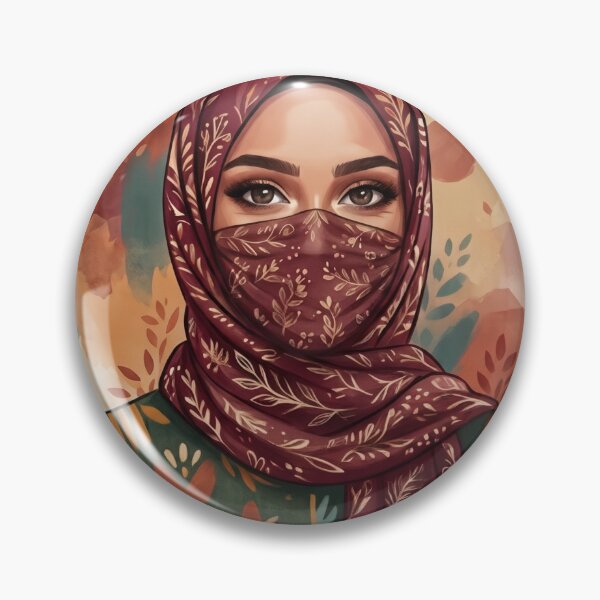 Item preview, Hijabi Woman Portrait Art designed and sold by HayaasBoutique.