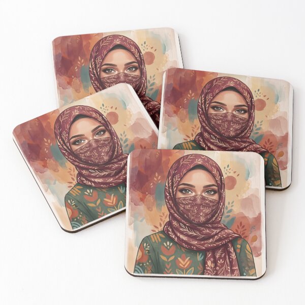 Item preview, Hijabi Woman Portrait Art designed and sold by HayaasBoutique.