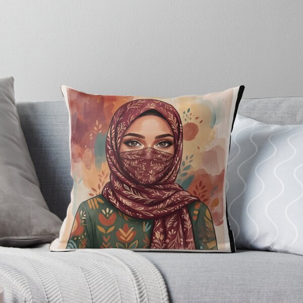 Item preview, Hijabi Woman Portrait Art designed and sold by HayaasBoutique.