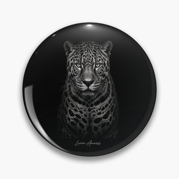 Item preview, Silent Majesty – Fine Art Animal Portraits Monochrome - Jaguar designed and sold by Lucia Amaris Art.