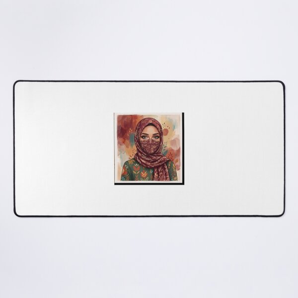 Item preview, Hijabi Woman Portrait Art designed and sold by HayaasBoutique.