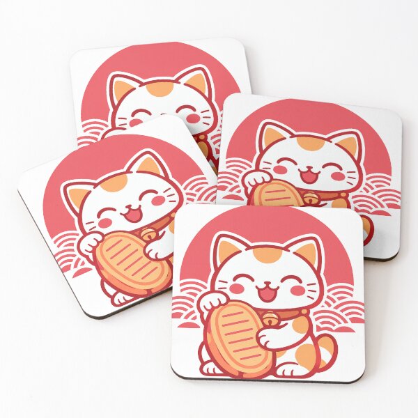 Item preview, Kawaii Maneki Neko Lucky Cat – Japanese Good Luck Fortune Cat designed and sold by kawaii animal store (in Japan).