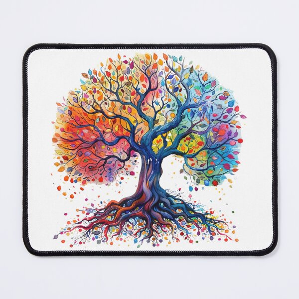 Item preview, Four Seasons Tree of Life – Colorful Watercolor Nature Art designed and sold by Awarrie.