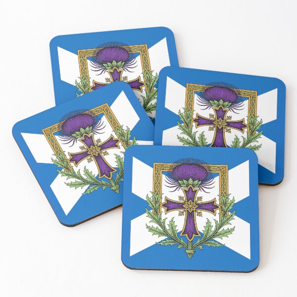 Item preview, Scottish Motif Cross and Crowned Thistle Saltire designed and sold by taiche.