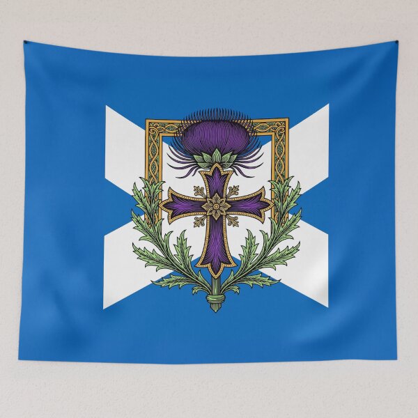 Item preview, Scottish Motif Cross and Crowned Thistle Saltire designed and sold by taiche.