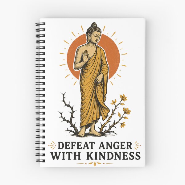 Item preview, Defeat Anger With Kindness Buddhist Meditation Peace Quote designed and sold by JackCurtis1991.