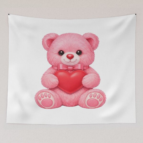 Item preview, Pink Teddy Bear Love designed and sold by AmirArtisanVibe.