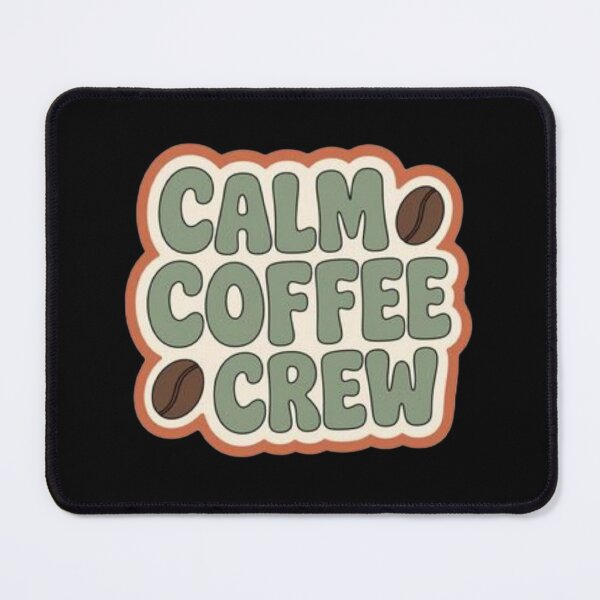 Item preview, Calm Coffee Crew Retro Typography Mug - Vintage Coffee Lover Gift designed and sold by FestivityFinds.