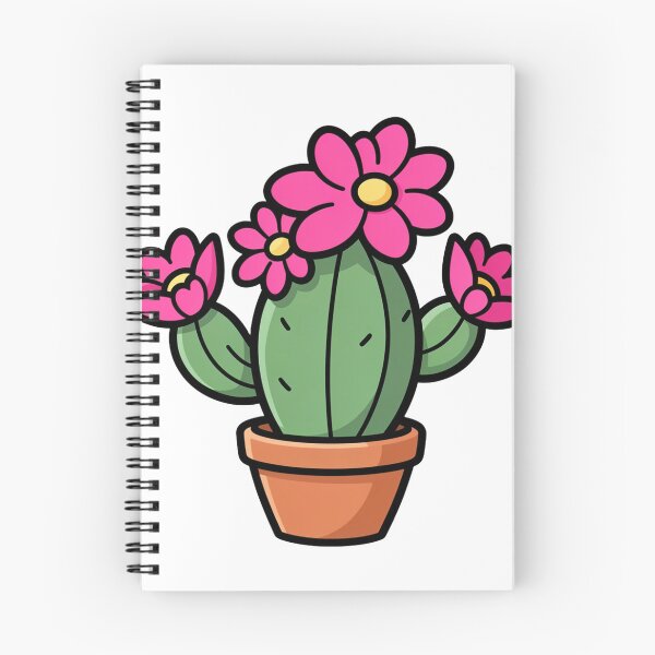 Item preview, Blooming Desert Cactus Botanical Vector Sticker designed and sold by mrshadow113.