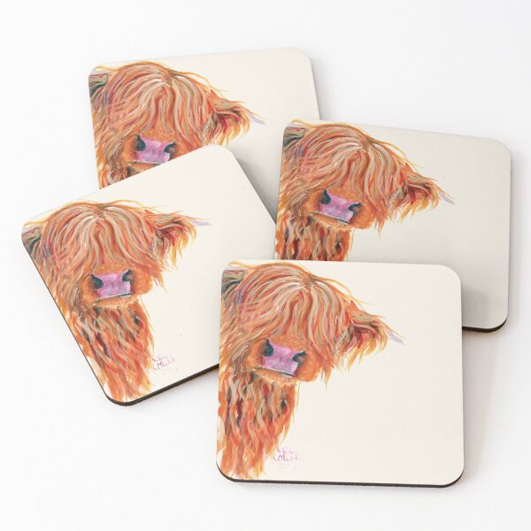 Item preview, HIGHLAND COW 'PEEKABOO' POR SHIRLEY MACARTHUR designed and sold by Shirley MacArthur Art.