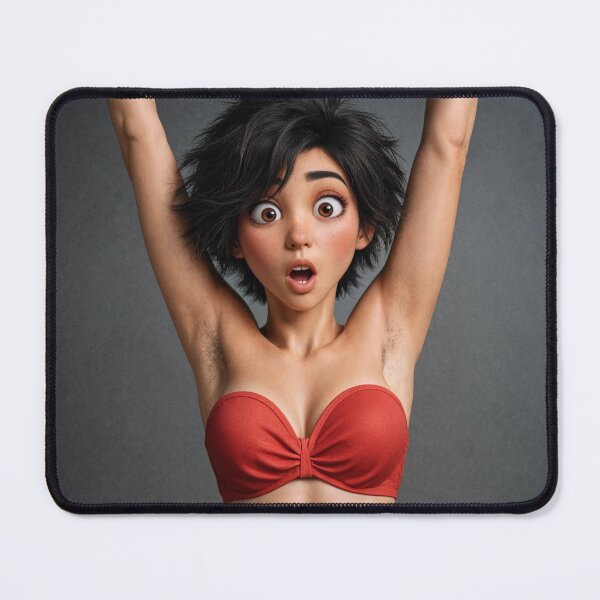 Item preview, Cute shocked girl with hairy armpits designed and sold by Vintage Designs +.