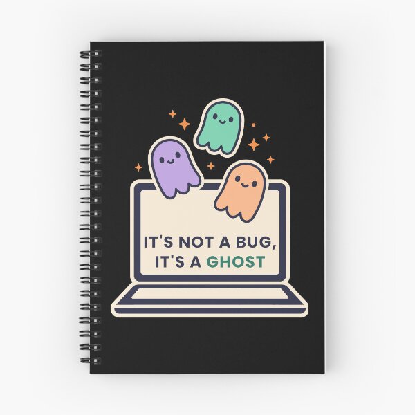 Item preview, It's Not A Bug It's A Ghost Cute Halloween Programmer designed and sold by abdoali102.