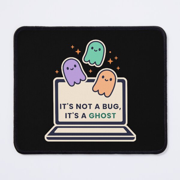 Item preview, It's Not A Bug It's A Ghost Cute Halloween Programmer designed and sold by abdoali102.