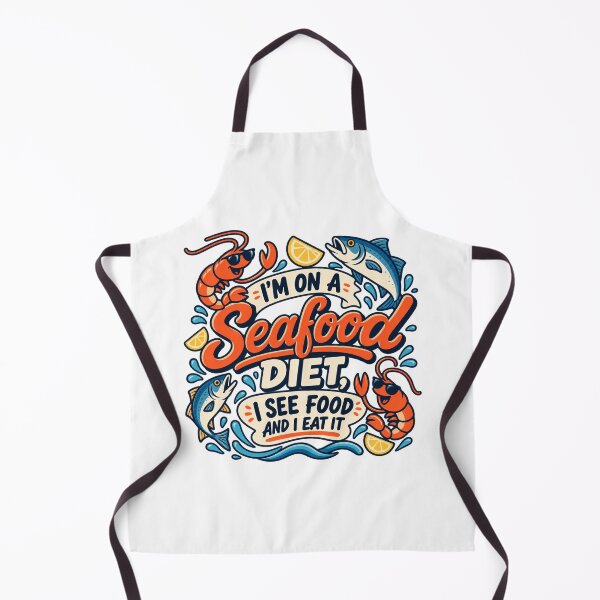 Item preview, Funny Seafood Diet Pun | I See Food and I Eat It designed and sold by FBA.