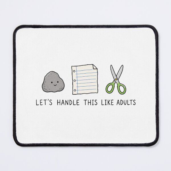Item preview, Funny Adulting Meme Cute Rock Paper Scissors Sarcastic Humor designed and sold by MonkiFlipp.