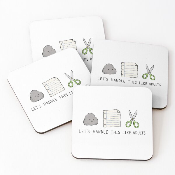 Item preview, Funny Adulting Meme Cute Rock Paper Scissors Sarcastic Humor designed and sold by MonkiFlipp.
