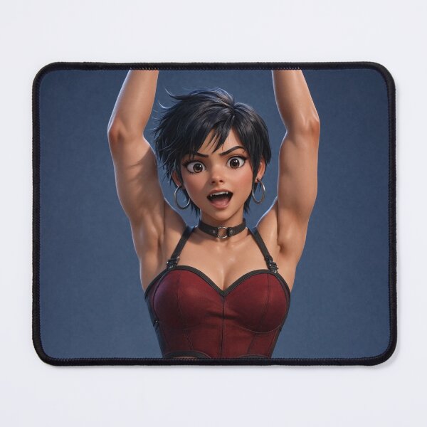 Item preview, Cute shocked girl with her hands in the air designed and sold by Vintage Designs +.
