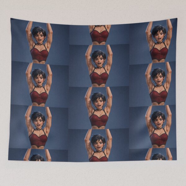 Item preview, Cute shocked girl with her hands in the air designed and sold by Vintage Designs +.