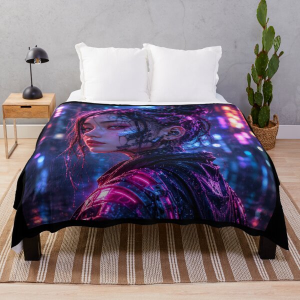 Item preview, Cyberpunk Girl | Neon Future designed and sold by NeonRealmsStudio.