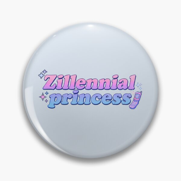 Item preview, zillennial princess retro vintage y2k 2000s pink purple blue designed and sold by sadieillust.