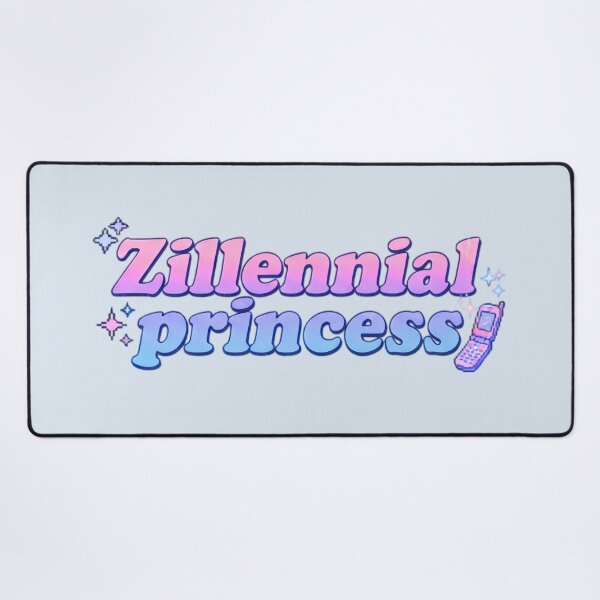 Item preview, zillennial princess retro vintage y2k 2000s pink purple blue designed and sold by sadieillust.