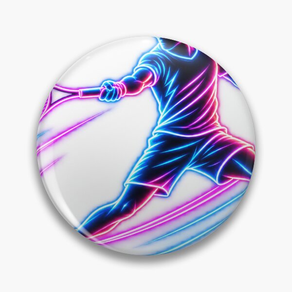Item preview, Neon tennis forehand – Player in motion designed and sold by IconsClub.