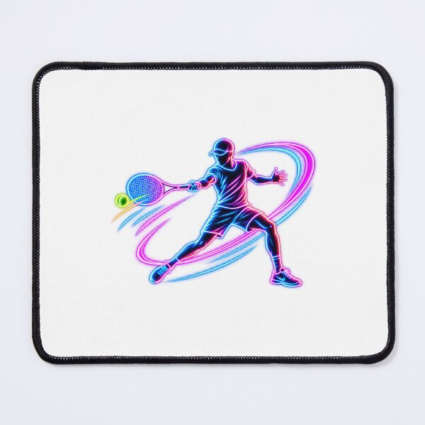 Item preview, Neon tennis forehand – Player in motion designed and sold by IconsClub.