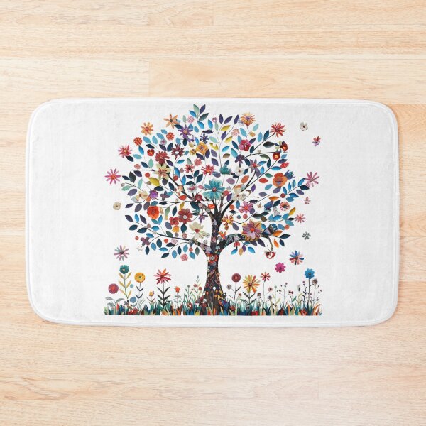 Item preview, Whimsical Flower Tree – Colorful Floral Tree of Life designed and sold by Awarrie.